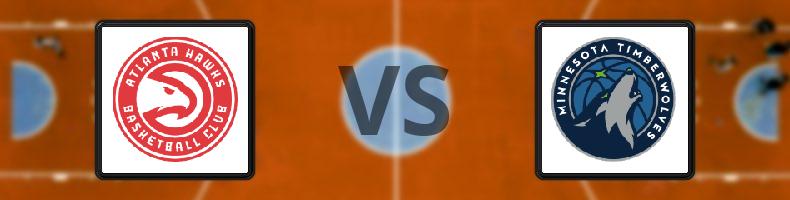 Atlanta Hawks - Minnesota Timberwolves odds, speltips, resultat i NBA