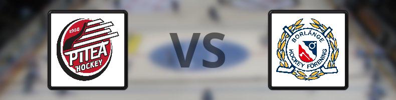 Piteå HC - Borlänge HF odds, speltips, resultat i HockeyEttan