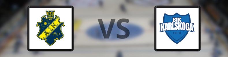 AIK - BIK Karlskoga odds, speltips, resultat i HockeyAllsvenskan