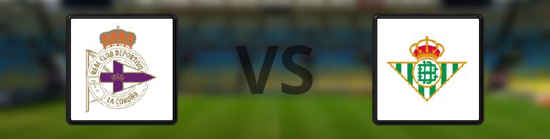 Deportivo La Coruna - Real Betis odds, speltips, resultat i La Liga