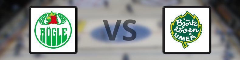 Rögle - Björklöven odds, speltips, resultat i SHL