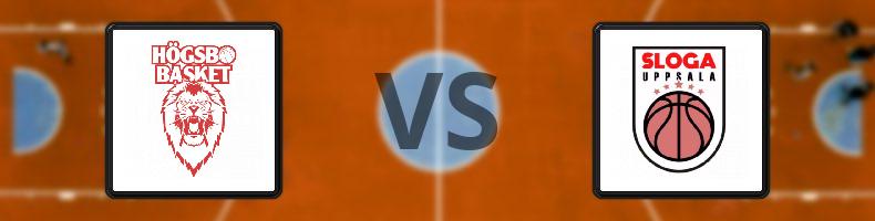 Högsbo - Sloga Uppsala odds, speltips, resultat i Basketligan herrar