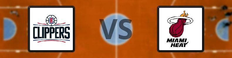 Los Angeles Clippers - Miami Heat odds, speltips, resultat i NBA