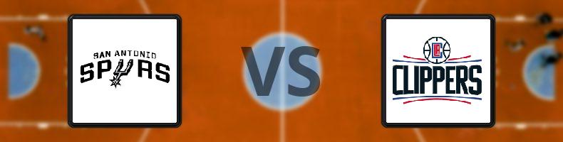 San Antonio Spurs - Los Angeles Clippers odds, speltips, resultat i NBA