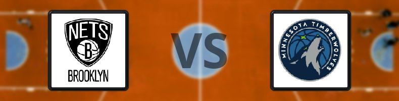 Brooklyn Nets - Minnesota Timberwolves odds, speltips, resultat i NBA
