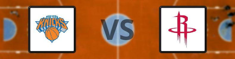 New York Knicks - Houston Rockets odds, speltips, resultat i NBA