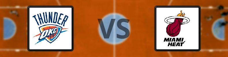 Oklahoma City Thunder - Miami Heat odds, speltips, resultat i NBA