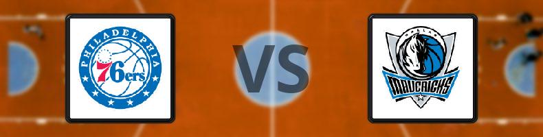 Philadelphia 76ers - Dallas Mavericks odds, speltips, resultat i NBA