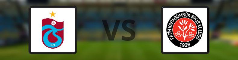 Trabzonspor - Fatih Karagümrük odds, speltips, resultat i Süper Lig