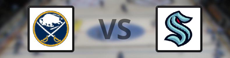 Buffalo Sabres - Seattle Kraken odds, speltips, resultat i NHL