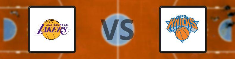 Los Angeles Lakers - New York Knicks odds, speltips, resultat i NBA