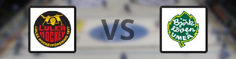 Luleå - Björklöven odds, speltips, resultat i SHL
