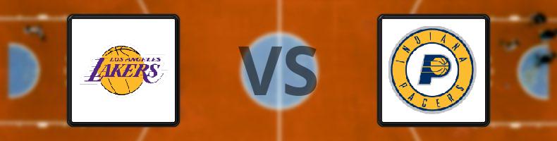 Los Angeles Lakers - Indiana Pacers odds, speltips, resultat i NBA