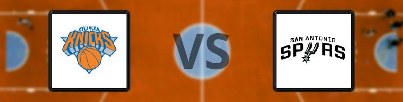 New York Knicks - San Antonio Spurs odds, speltips, resultat i NBA