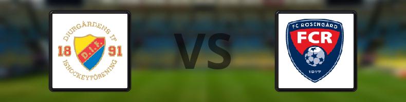 Djurgården - FC Rosengård odds, speltips, resultat i Damallsvenskan