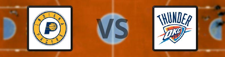 Indiana Pacers - Oklahoma City Thunder odds, speltips, resultat i NBA