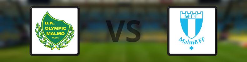 BK Olympic - Malmö FF odds, speltips, resultat i Svenska Cupen