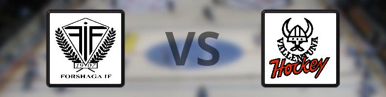 Forshaga IF - IF Vallentuna BK odds, speltips, resultat i HockeyEttan