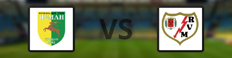 Neman Grodno - Rayo Vallecano odds, speltips, resultat i Conference League