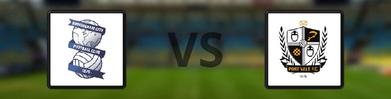 Birmingham - Port Vale odds, speltips, resultat i Engelska Ligacupen