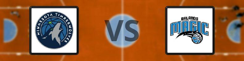 Minnesota Timberwolves - Orlando Magic odds, speltips, resultat i NBA
