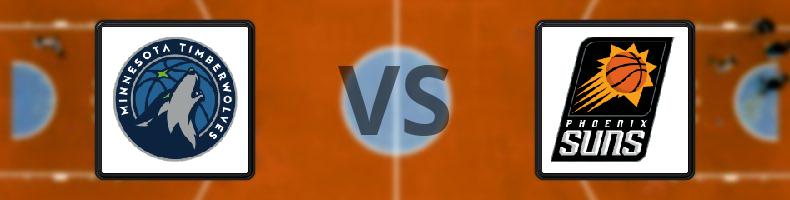 Minnesota Timberwolves - Phoenix Suns odds, speltips, resultat i NBA