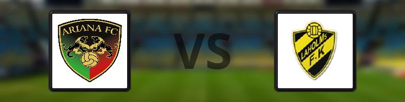 Ariana FC - Laholms FK odds, speltips, resultat i Division 1