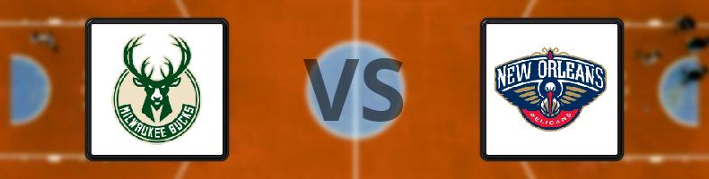 Milwaukee Bucks - New Orleans Pelicans odds, speltips, resultat i NBA