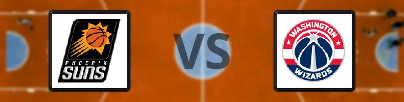 Phoenix Suns - Washington Wizards odds, speltips, resultat i NBA
