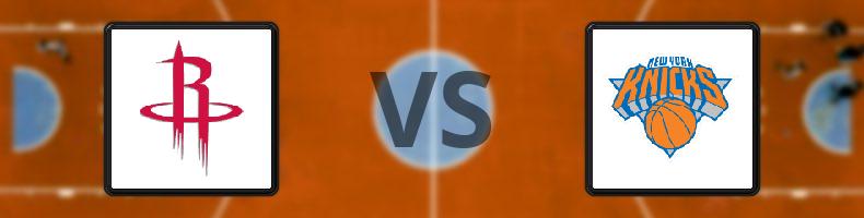 Houston Rockets - New York Knicks odds, speltips, resultat i NBA