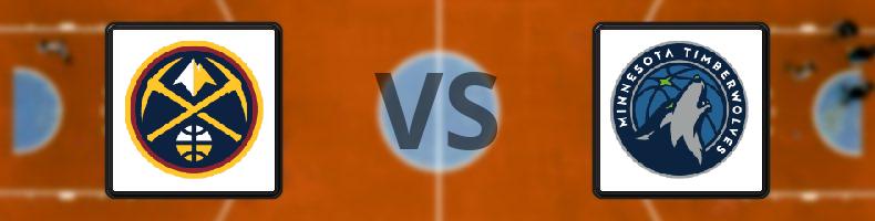 Denver Nuggets - Minnesota Timberwolves odds, speltips, resultat i NBA