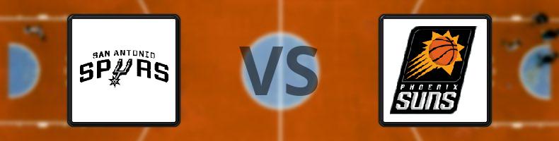 San Antonio Spurs - Phoenix Suns odds, speltips, resultat i NBA