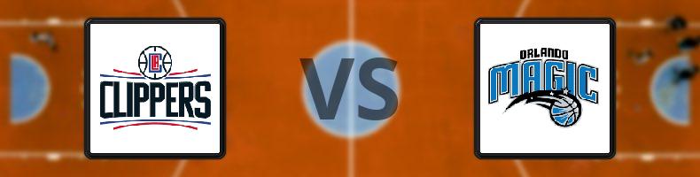 Los Angeles Clippers - Orlando Magic odds, speltips, resultat i NBA