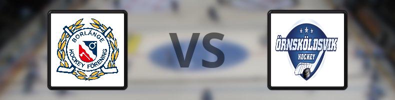 Borlänge HF - Örnsköldsviks SK odds, speltips, resultat i HockeyEttan
