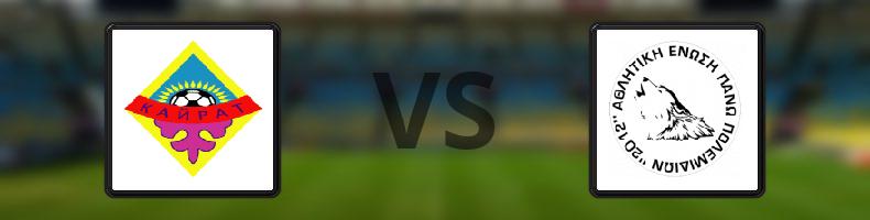 Kairat Almaty - AEP Paphos odds, speltips, resultat i Champions League