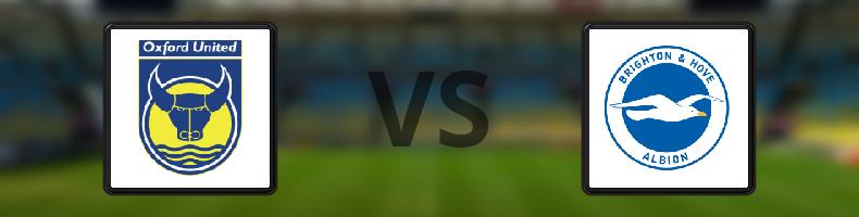 Oxford Utd - Brighton odds, speltips, resultat i Engelska Ligacupen