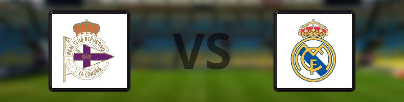 Deportivo La Coruna - Real Madrid odds, speltips, resultat i La Liga