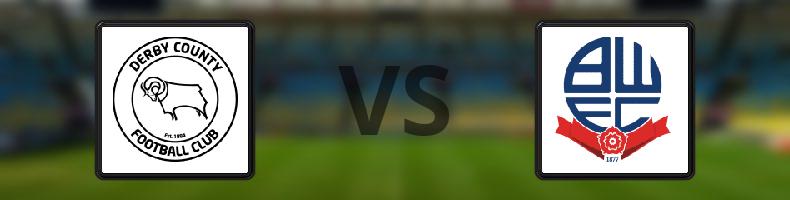 Derby County FC - Bolton odds, speltips, resultat i EFL Championship