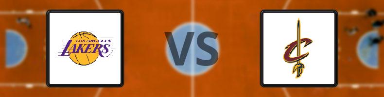 Los Angeles Lakers - Cleveland Cavaliers odds, speltips, resultat i NBA