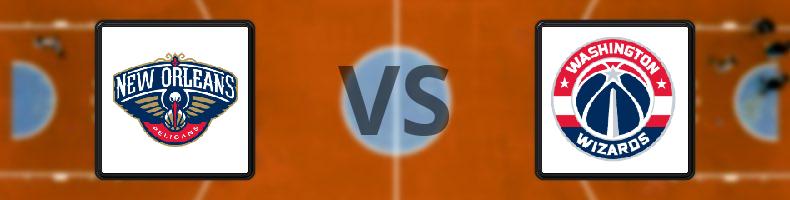 New Orleans Pelicans - Washington Wizards odds, speltips, resultat i NBA
