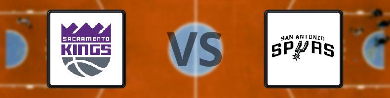 Sacramento Kings - San Antonio Spurs odds, speltips, resultat i NBA