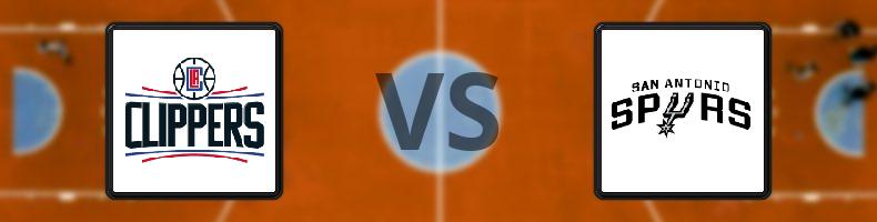 Los Angeles Clippers - San Antonio Spurs odds, speltips, resultat i NBA