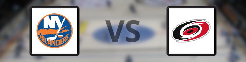 New York Islanders - Carolina Hurricanes odds, speltips, resultat i NHL