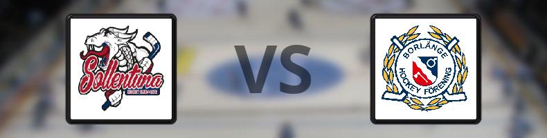 Sollentuna HC - Borlänge HF odds, speltips, resultat i HockeyEttan