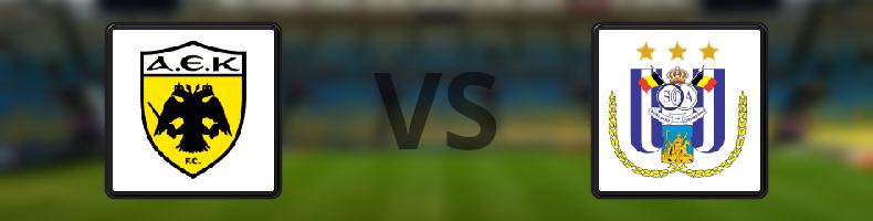 AEK Aten - Anderlecht odds, speltips, resultat i Conference League
