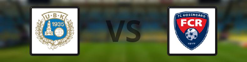 Utsiktens BK - FC Rosengård odds, speltips, resultat i Division 1