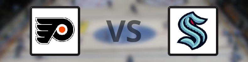 Philadelphia Flyers - Seattle Kraken odds, speltips, resultat i NHL