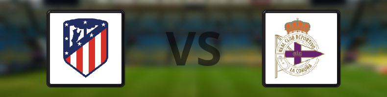 Atlético Madrid - Deportivo La Coruna odds, speltips, resultat i La Liga
