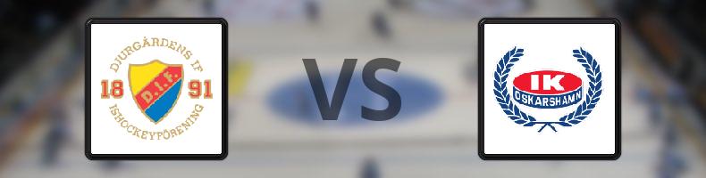 Djurgården - Oskarshamn odds, speltips, resultat i HockeyAllsvenskan