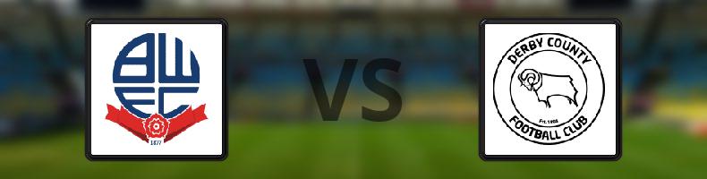 Bolton - Derby County FC odds, speltips, resultat i EFL Championship